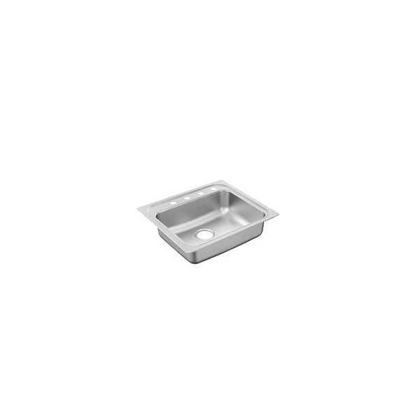 25"X22" Stainless Steel 20 Gauge Single Bowl Drop In Sink